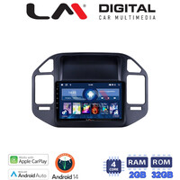 LM Digital - LM ZN4990 GPS Οθόνη OEM Multimedia Αυτοκινήτου για Mitsubishi Pajero 1999 > 2006 (CarPlay/AndroidAuto/BT/GPS/WIFI/GPRS) electriclife