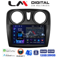 LM ZS8457 GPS Οθόνη OEM Multimedia Αυτοκινήτου για Dacia Santero 2012 > 2019 (CarPlay/AndroidAuto/BT/GPS/WIFI/GPRS) electriclife