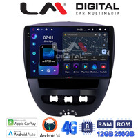 LM ZS8560 GPS Οθόνη OEM Multimedia Αυτοκινήτου για Aygo & C1 & 107 '05>'14 (CarPlay/AndroidAuto/BT/GPS/WIFI/GPRS) electriclife