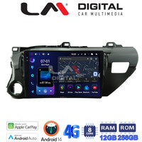 LM ZS8588 GPS Οθόνη OEM Multimedia Αυτοκινήτου για TOYOTA HILUX 2017>   (CarPlay/AndroidAuto/BT/GPS/WIFI/GPRS) electriclife