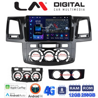 LM ZS8821 GPS Οθόνη OEM Multimedia Αυτοκινήτου για TOYOTA HILUX 2005>2016 (CarPlay/AndroidAuto/BT/GPS/WIFI/GPRS) electriclife