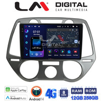 LM ZS8838 GPS Οθόνη OEM Multimedia Αυτοκινήτου για Hyundai i20 2008 > 2014 (CarPlay/AndroidAuto/BT/GPS/WIFI/GPRS) electriclife