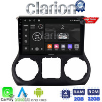 CLARION GL31745B Οθόνη OEM Multimedia Αυτοκινήτου για Jeep Wrangler 2011 > 2017 (CarPlay/AndroidAuto/BT/GPS/WIFI/GPRS) electriclife