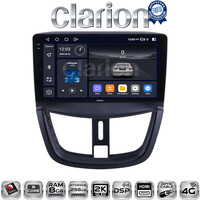 CLARION GL75207 Οθόνη OEM Multimedia Αυτοκινήτου για PEUGEOT 207 2007>2013 (CarPlay/AndroidAuto/BT/GPS/WIFI/GPRS) electriclife