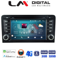 LM Digital - LM E8049 GPS Οθόνη OEM Multimedia Αυτοκινήτου για Audi A3 2003>2012 (CarPlay/AndroidAuto/BT/GPS/WIFI/GPRS) electriclife