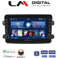 LM Digital - LM ZG4192 GPS Οθόνη OEM Multimedia Αυτοκινήτου για Fiat Ducato 2023 > (CarPlay/AndroidAuto/BT/GPS/WIFI/GPRS) electriclife