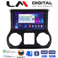 LM Digital - LM ZG8745B GPS Οθόνη OEM Multimedia Αυτοκινήτου για Jeep Wrangler 2011 > 2017 (CarPlay/AndroidAuto/BT/GPS/WIFI/GPRS) electriclife