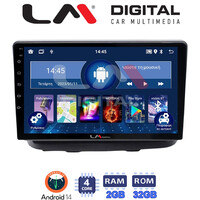 LM Digital - LM ZL4210 GPS Οθόνη OEM Multimedia Αυτοκινήτου για Fiat Doblo 2002 > 2007 (BT/GPS/WIFI/GPRS) electriclife
