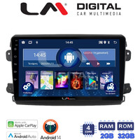 LM Digital - LM ZN4192 GPS Οθόνη OEM Multimedia Αυτοκινήτου για Fiat Ducato 2023 > (CarPlay/AndroidAuto/BT/GPS/WIFI/GPRS) electriclife
