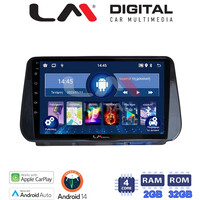 LM Digital - LM ZN4963 GPS Οθόνη OEM Multimedia Αυτοκινήτου για Hyundai Santa Fe  - IX45 2018 > 2019 (CarPlay/AndroidAuto/BT/GPS/WIFI/GPRS) electriclife