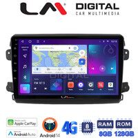 LM Digital - LM ZT8192 GPS Οθόνη OEM Multimedia Αυτοκινήτου για Fiat Ducato 2023 > (CarPlay/AndroidAuto/BT/GPS/WIFI/GPRS) electriclife