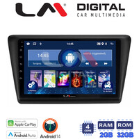 LM Digital - LM ZN4487 GPS Οθόνη OEM Multimedia Αυτοκινήτου για Skoda Rapid 2013-2017 (CarPlay/AndroidAuto/BT/GPS/WIFI/GPRS) electriclife