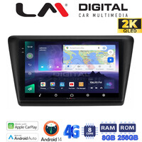 LM Digital - LM ZQ8487 GPS Οθόνη OEM Multimedia Αυτοκινήτου για Skoda Rapid 2013-2017 (CarPlay/AndroidAuto/BT/GPS/WIFI/GPRS) electriclife