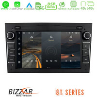 Bizzar oem Opel Astra/corsa/antara/zafira 8core Android12 4+64gb Navigation Multimedia Deckless 7" με Carplay/androidauto (Γυαλιστερό Μαύρο) u-8t-Op12bl