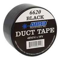 Abro 6620-B Αυτοκόλλητη Υφασμάτινη Ταινία Μαύρη 50mm x 9m