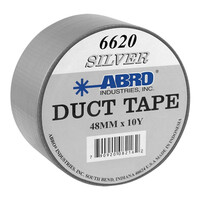 Abro 6620-S Αυτοκόλλητη Υφασμάτινη Ασημί Ταινία 50mm x 9m