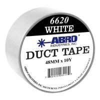 Abro 6620-W Αυτοκόλλητη Υφασμάτινη Λευκή Ταινία 50mm x 9m