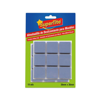 Supertite 8127 Τετράγωνες Τάπες Επίπλων Γκρι 30x30mm 18TMX