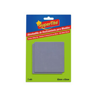 Supertite 8129 Τετράγωνες Τάπες Επίπλων Γκρι 85x85mm 2TMX
