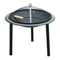 BORMANN ELITE BFT6001 BORMANN Elite BFT6001 Tζάκι Εξωτερικού Χώρου με μεταλλικά Πόδια και Προστατευτικό Πλέγμα, Μαύρο