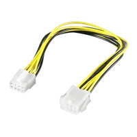 POWERTECH καλώδιο για MB 8pin αρσενικό σε 8pin θηλυκό CAB-W008, 20cm