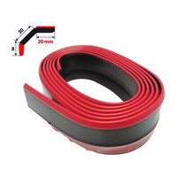 SRUB/BR ΔΙΑΚΟΣΜΗΤΙΚΟ SPOILER ΠΡΟΦΥΛΑΚΤΗΡΑ LIP-SPLITTER 20+30+8mm 250cm ΛΑΣΤΙΧΕΝΙΟ ΚΟΚΚΙΝΟ/ΜΑΥΡΟ SIMONI RACING - 1 ΤΕΜ.