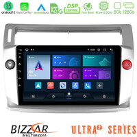 Bizzar Ultra Series Citroen c4 2004-2010 8core Android13 8+128gb Navigation Multimedia Tablet 9" u-ul2-Ct0812