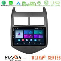 Bizzar Ultra Series Chevrolet Aveo 2011-2017 8core Android13 8+128gb Navigation Multimedia Tablet 9" u-ul2-Cv0243