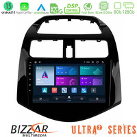 Bizzar Ultra Series Chevrolet Spark 2009-2015 8core Android13 8+128gb Navigation Multimedia Tablet 9" u-ul2-Cv0683