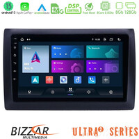 Bizzar Ultra Series Fiat Stilo 8core Android13 8+128gb Navigation Multimedia Tablet 9" u-ul2-Ft037n
