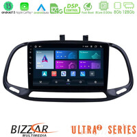 Bizzar Ultra Series Fiat Doblo 2015-2022 8core Android13 8+128gb Navigation Multimedia Tablet 9" u-ul2-Ft0909