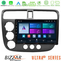Bizzar Ultra Series Honda Civic 2001-2005 8core Android13 8+128gb Navigation Multimedia Tablet 9" u-ul2-Hd174n