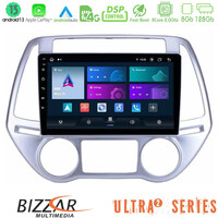 Bizzar Ultra Series Hyundai i20 2012-2014 8core Android13 8+128gb Navigation Multimedia Tablet 9" u-ul2-Hy0619