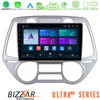 Bizzar Ultra Series Hyundai i20 2009-2012 Auto a/c 8core Android13 8+128gb Navigation Multimedia Tablet 9" u-ul2-Hy0709