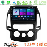 Bizzar Ultra Series Hyundai i30 2007-2012 Manual a/c 8core Android13 8+128gb Navigation Multimedia Tablet 9" u-ul2-Hy0799