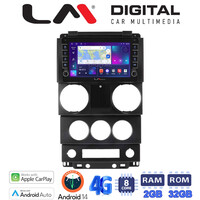 LM Digital - LM ZG8748C GPS Οθόνη OEM Multimedia Αυτοκινήτου για Jeep Wrangler 2007 > 2011 (CarPlay/AndroidAuto/BT/GPS/WIFI/GPRS) electriclife