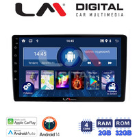 LM Digital - LM ZN4238 GPS Οθόνη OEM Multimedia Αυτοκινήτου για Ford Focus 07 > 11 - Mondeo 07 > 14 – Galaxy 07 > 14 – S-Max 08 > 14 (CarPlay/AndroidAuto/BT/GPS/WIFI/GPRS) electriclife