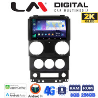 LM Digital - LM ZQ8748C GPS Οθόνη OEM Multimedia Αυτοκινήτου για Jeep Wrangler 2007 > 2011 (CarPlay/AndroidAuto/BT/GPS/WIFI/GPRS) electriclife