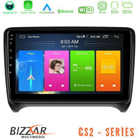 Bizzar cs2 Series 4core Android14 2+32gb Audi tt b7 Navigation Multimedia Tablet 9" με Carplay & Android Auto u-cs2-Au0828