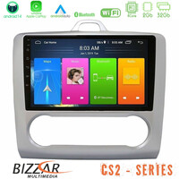 Bizzar cs2 Series 4core Android14 2+32gb Ford Focus Auto ac Navigation Multimedia Tablet 9" με Carplay & Android Auto u-cs2-Fd0041a