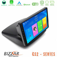 Bizzar cs2 Series 4core Android14 2+32gb Fiat Doblo 2002-2009 Navigation Multimedia Tablet 9" με Carplay & Android Auto u-cs2-Ft1892