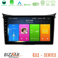 Bizzar cs2 Series 4core Android14 2+32gb Hyundai i30 2012-2017 Navigation Multimedia Tablet 9" με Carplay & Android Auto u-cs2-Hy0833