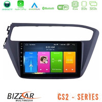 Bizzar cs2 Series 4core Android14 2+32gb Hyundai i20 2018-2020 Navigation Multimedia Tablet 9" με Carplay & Android Auto u-cs2-Hy1961