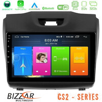 Bizzar cs2 Series 4core Android14 2+32gb Isuzu d-max 2012-2019 Navigation Multimedia Tablet 9" με Carplay & Android Auto u-cs2-Iz588