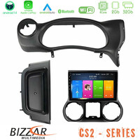 Bizzar cs2 Series 4core Android14 2+32gb Jeep Wrangler 2014-2017 Navigation Multimedia Tablet 9" με Carplay & Android Auto u-cs2-Jp0788