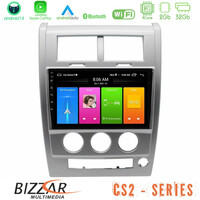 Bizzar cs2 Series 4core Android14 2+32gb Jeep Cherokee (Kk) 2008-2012 Navigation Multimedia Tablet 10" με Carplay & Android Auto u-cs2-Jp1618