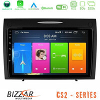 Bizzar cs2 Series 4core Android14 2+32gb Mercedes slk Class Navigation Multimedia Tablet 9" με Carplay & Android Auto u-cs2-Mb0804