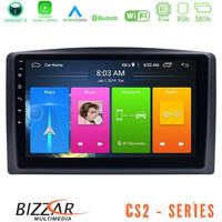 Bizzar cs2 Series 4core Android14 2+32gb Mercedes Vito 2015-2021 Navigation Multimedia Tablet 10" με Carplay & Android Auto u-cs2-Mb0779