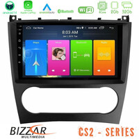 Bizzar cs2 Series 4core Android14 2+32gb Mercedes W203 Facelift Navigation Multimedia Tablet 9" με Carplay & Android Auto u-cs2-Mb0926