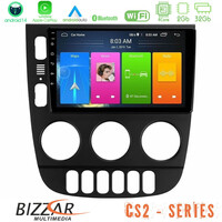 Bizzar cs2 Series 4core Android14 2+32gb Mercedes ml Class 1998-2005 Navigation Multimedia Tablet 9" με Carplay & Android Auto u-cs2-Mb1418